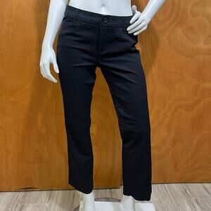 st John's Bay Straight Leg Black Dress Pant Size 6P